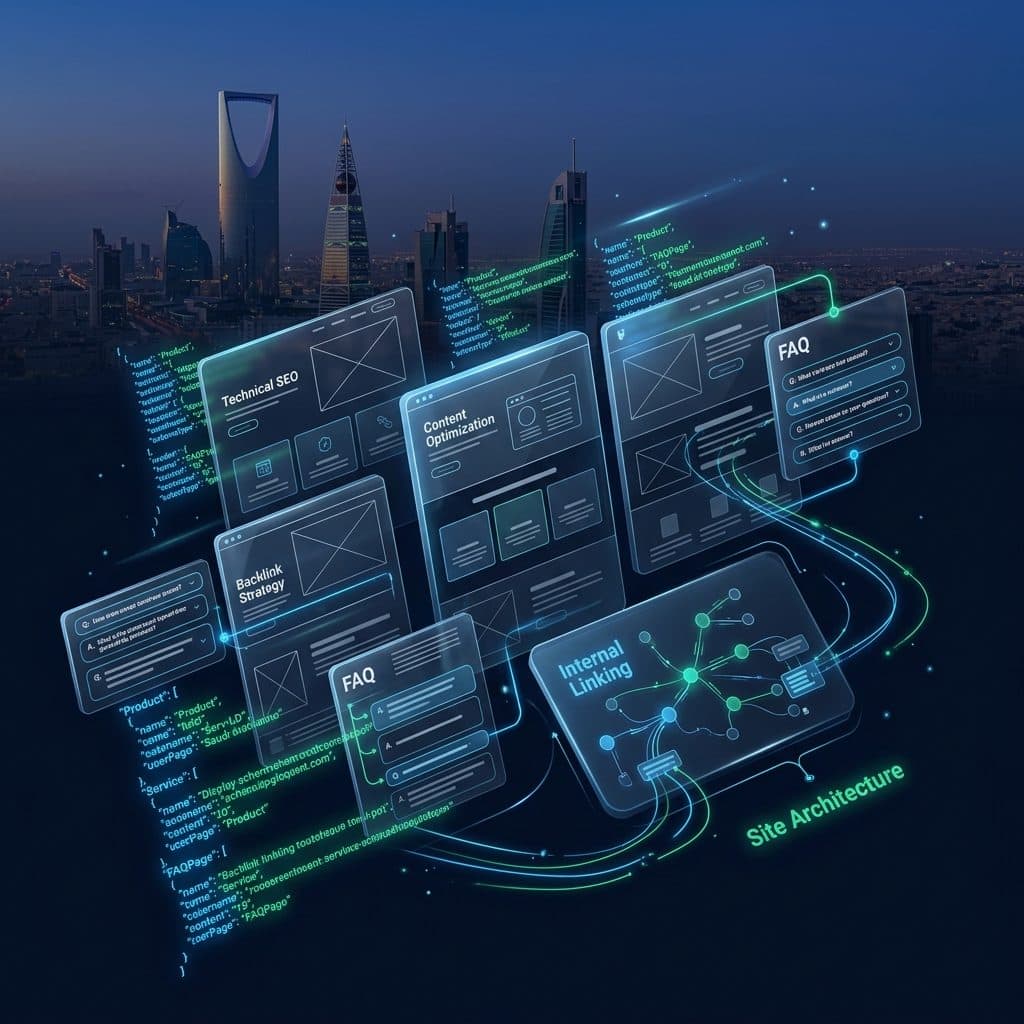 بناء صفحات خدمات SEO للسوق السعودي بشكل يفهمه جوجل والمستخدم