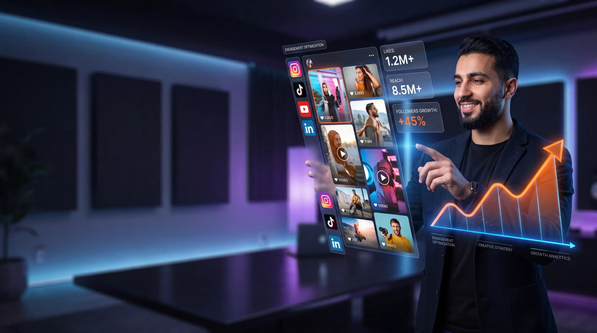 مواقع التواصل الاجتماعي الخاصة بـ Sky Wave