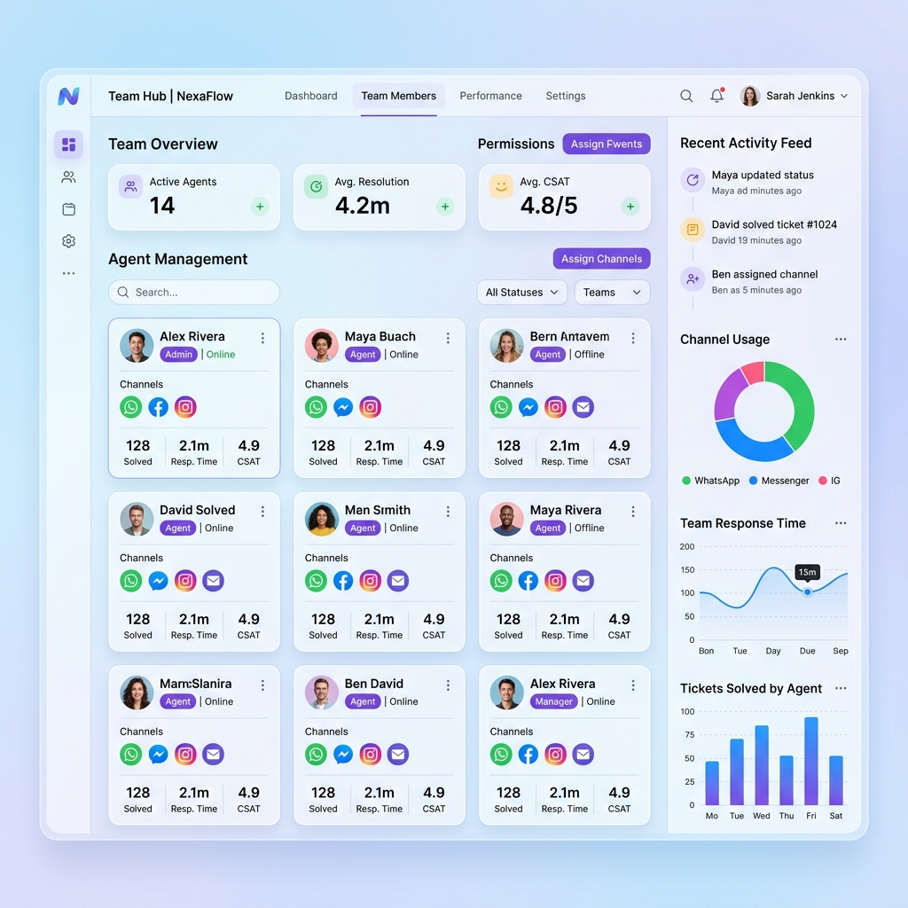 فريق العمل في SkyCRM