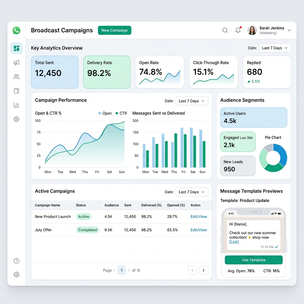 البث الجماعي SkyCRM