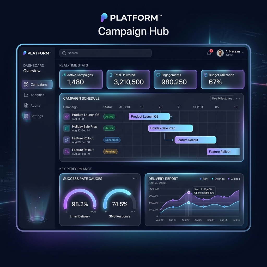 تحليلات الحملات في SkyPro